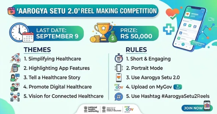 Aarogya Setu Reel Making competition - Know all details (This image is generated by AI)