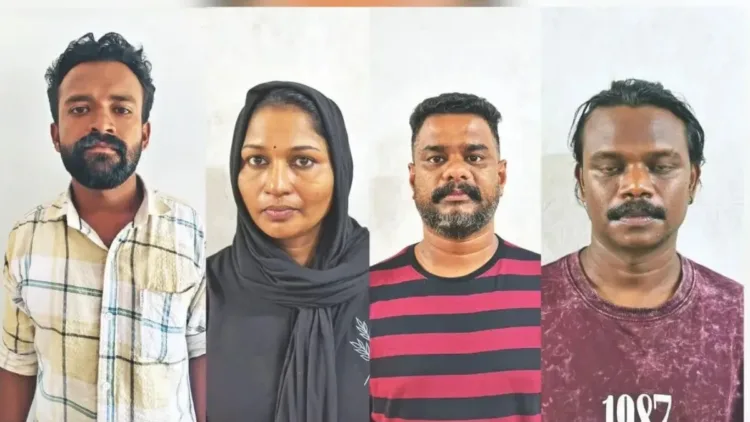 Suhail, T.N. Reena, Vivek Vijayan and Subramanian (Left to Right)