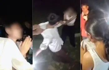 Screengrab from the viral video