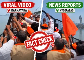 Fact Check: Viral Ganesh Immersion Barricade Video From Karnataka is Fake