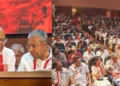 M.A. Baby with Pinarayi Vijayan - CPIM extended state committee meeting at Kozhikode