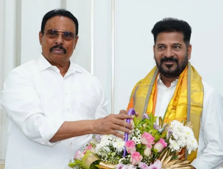 Danam Nagender with Telangana CM Revanth Reddy (File Photo)