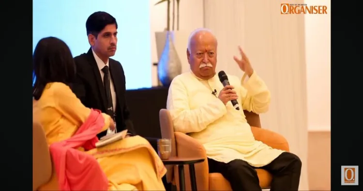 RSS Sarsanghchalak Dr Mohan Bhgawat answer the questions in London at Universal Oneness event