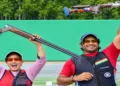Neeru Dhanda and Kynan Chenai win gold in trap shooting