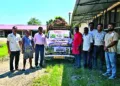 Swayamsevaks of Bharatiya Kisan Sangh involved in relief and rehabilitation work in Sibasagar district
