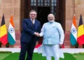 Belgium PM Bart De Wever and Prime Minister Narendra Modi