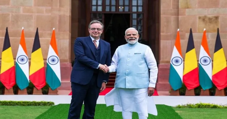 Belgium PM Bart De Wever and Prime Minister Narendra Modi
