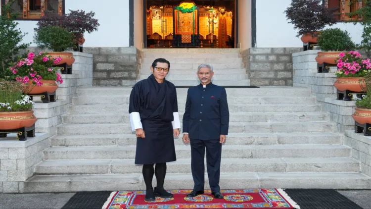 Bhutan King His Majesty Jigme Khesar Namgyel Wangchuck and EAM Jaishankar