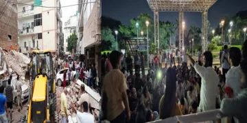 ABVP Stages Massive Protest at MCD Headquarters Over Satya Niketan PG Building Collapse