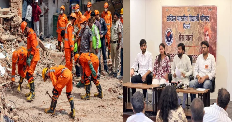 Strict Action Demanded Against Those Responsible for the Satya Niketan Tragedy; MCD Commissioner Must Resign: ABVP