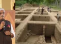 Union Minister for Culture and Tourism Gajendra Singh Shekhawat and Keeladi archeological site in Tamil Nadu