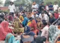 Protesting families in Lakhimpur Kheri after the brutal rape of 4-year-old girl