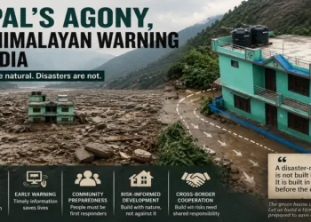Agony of Nepal due to floods (This image is generated by AI)