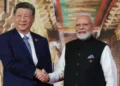 Chinese President Xi Jinping and Prime Minister Modi at BRICS Summit, 2026