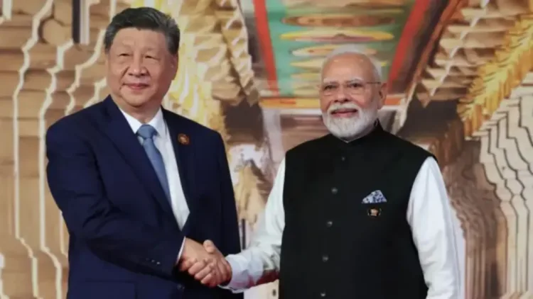 Chinese President Xi Jinping and Prime Minister Modi at BRICS Summit, 2026