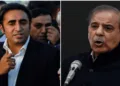 (Left) Bilawal Bhutto (Right) Pakistan PM Prime Minister Shehbaz Sharif