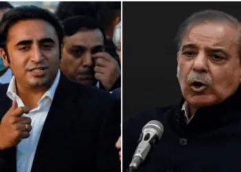(Left) Bilawal Bhutto (Right) Pakistan PM Prime Minister Shehbaz Sharif