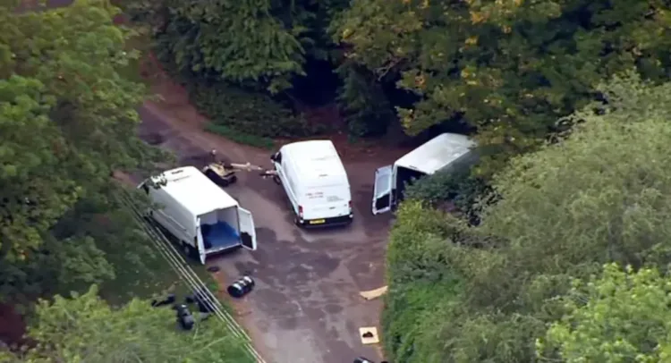 Explosives were found in the vans parked near the RAF Fairford Airbase
