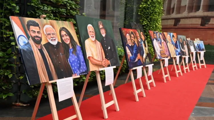 Exhibition showcases PM Modi’s journey through art