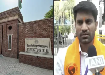 ABVP candidate Lakshay Raj appeals for peaceful polling as DUSU Elections begin