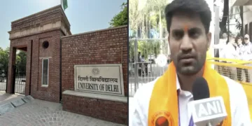 ABVP candidate Lakshay Raj appeals for peaceful polling as DUSU Elections begin