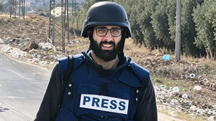 Motaz Azaiza was evacuated from Gaza to Qatar with his family in 2024 after documenting the war from inside the Gaza