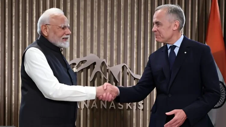 Prime Minister Narendra Modi meets his Canadian counterpart Mark Carney in Kananaskis in Canada on the sidelines of G7 Summit in 2025