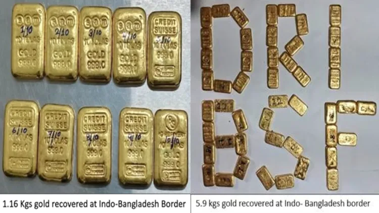DRI and BSF busted Rs 17 crore Gold smuggling Haul at Bangladesh Border