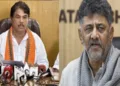 R Ashoka (Left), Karnataka CM DK Shivakumar (Right)