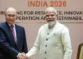 PM Modi and Russian president Vladimir Putin during BRICS summit 2026 in New Delhi