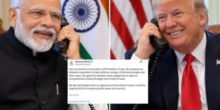 Modi Speaks to Trump: Trade Deal, Defence, Energy and Global Security Discussed