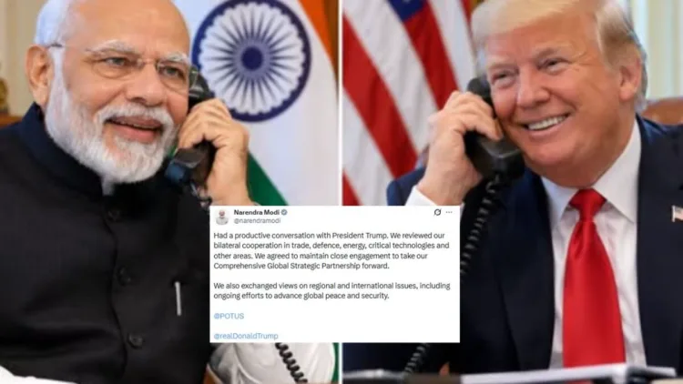 Modi Speaks to Trump: Trade Deal, Defence, Energy and Global Security Discussed
