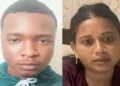 Victor Dasaba, a Ghanaian citizen, and Riya Khan,a resident of Madhya Pradesh
