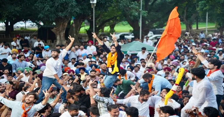 ABVP secures a historic, back-to-back victory in the Punjab University Campus Student's election.