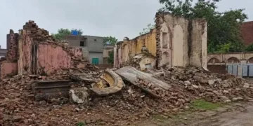 A century-old Hindu Mandir in Pakistan’s Narowal was demolished by Islamic zealots over land encroachment claims