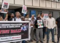 Hindu diaspora protest in London against the killing of Hindu family in Rangpur, Bangladesh