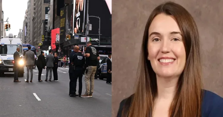 Bank of America executive Erin Piacenti was fatally stabbed in a Times Square attack