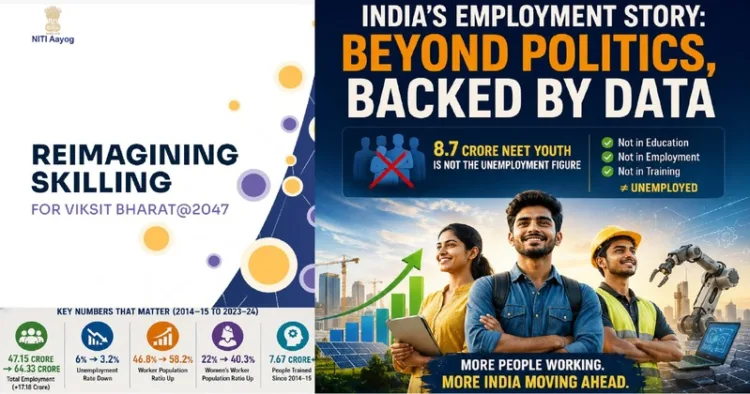NITI Aayog data puts India’s unemployment debate in context, highlighting rising employment and labour-force participation