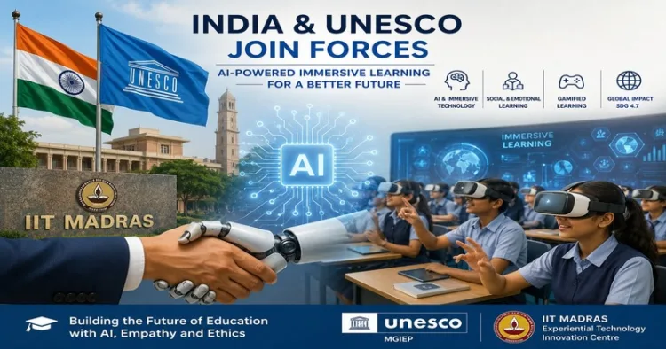India has partnered with UNESCO to develop AI-powered immersive learning tools for more engaging and personalised classrooms