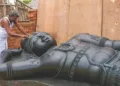 Perumal Sthapati is a master sculptor from Mamallapuram who has spent decades creating Hindu deities and temple sculptures in stone