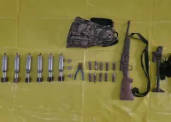 Weapons, BGL cells and other materials recovered from suspected Maoist dump in Chhattisgarh’s Bijapur