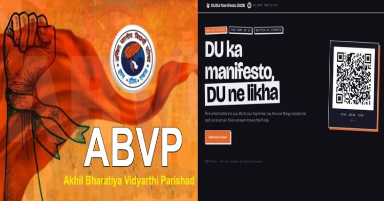 ABVP has launched a dedicated website to invite students’ suggestions and concerns for drafting its manifesto for the upcoming DUSU elections