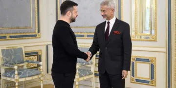 India's External Affairs Minister S. Jaishankar meets Ukrainian President Volodymyr Zelenskyy in Kyiv on September 3, 2026