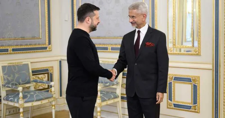 India's External Affairs Minister S. Jaishankar meets Ukrainian President Volodymyr Zelenskyy in Kyiv on September 3, 2026