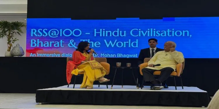 RSS Sarsanghchalak Dr Mohan Bhagwat answers questions at Celebrating Oneness” in London