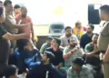 Protesting Hindu activists in Uttarakhand