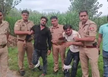 UP police arrested two wanted accused in the Muzaffarnagar minor rape case after an encounter in Reta Nangla forest