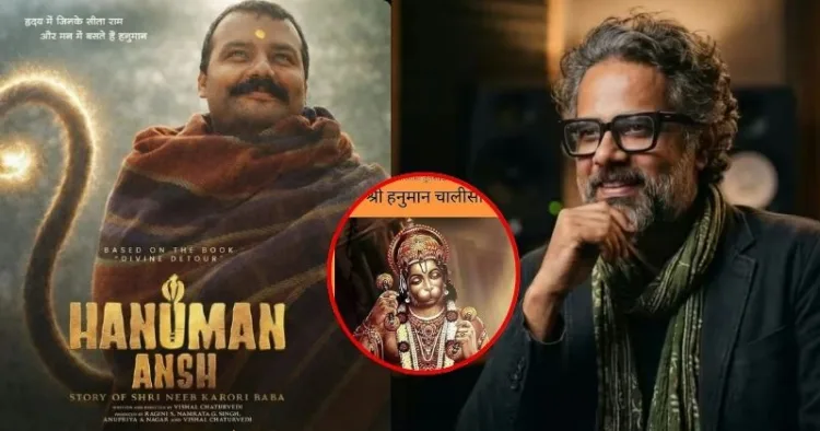 Hanuman Ansh director Dr Vishal Chaturvedi (Right) took zero fees, ate only fruits for months, and led daily Hanuman Chalisa recitations on set