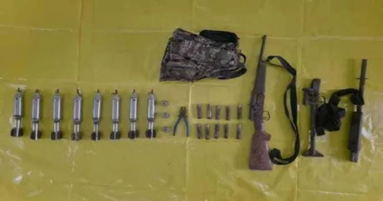 Security forces recovered 14 Maoist dumps containing weapons and IEDs in Bijapur