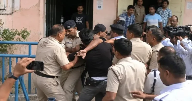 Darjeeling District Police arrested TMC leader Kajal Ghosh in a land-grabbing and forgery case involving a 72-year-old woman